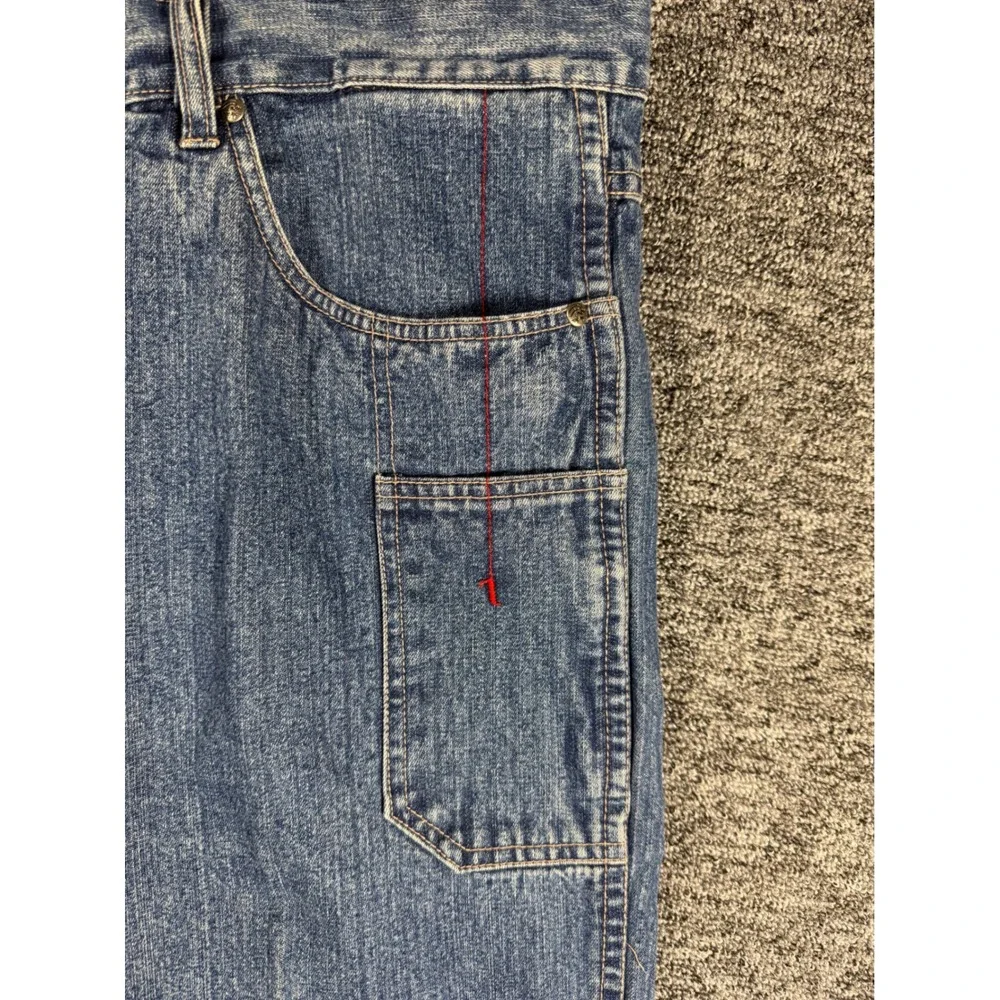 FUBU The Collection Mens Denim Shorts‎ Blue Baggy 90s Streetwear W42 Circa 1992
